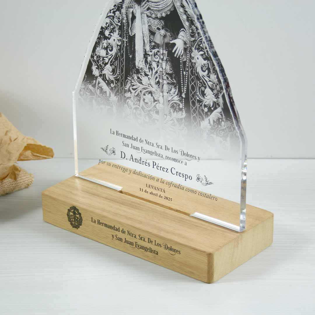 placa metacrilato personalizada virgen
