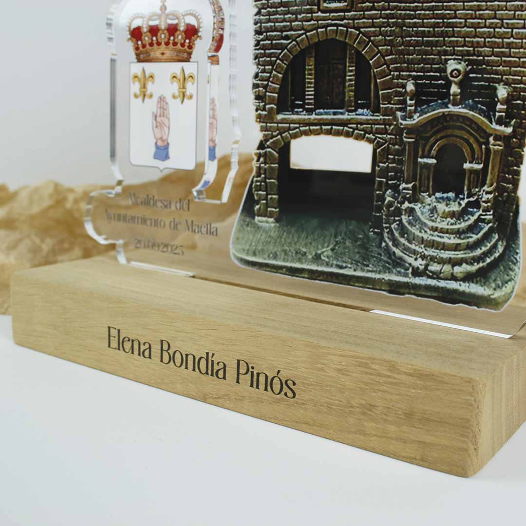 placa de reconocimiento u homenaje para alcaldes