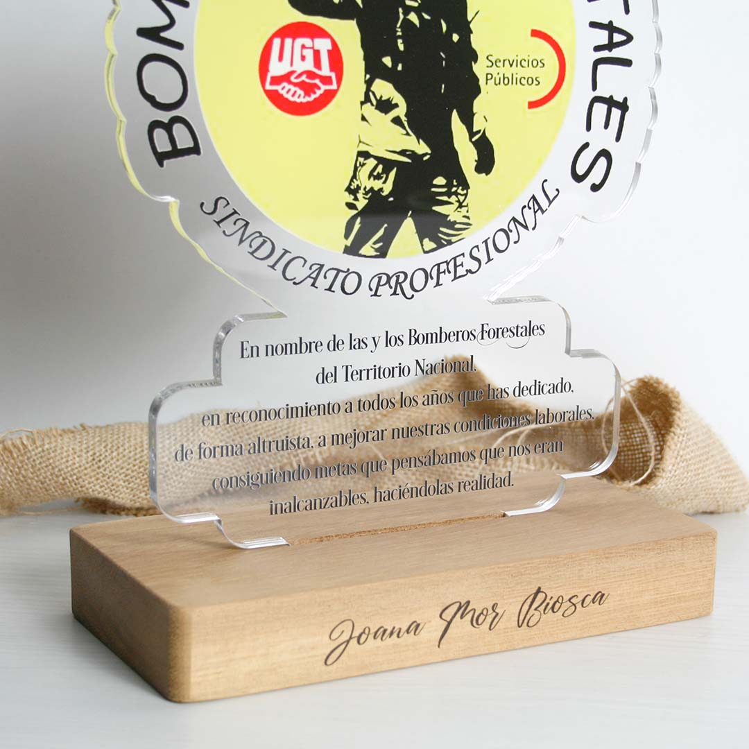 regalo de agradecimiento a bombero personalizado por su jubilación