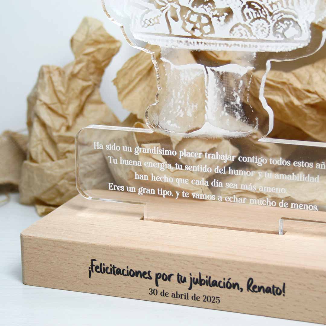 placas de agradecimiento a compañeros
