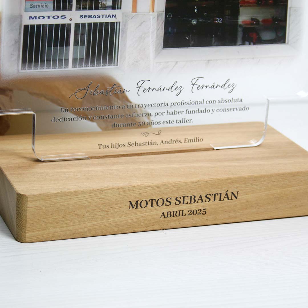 placas conmemorativas originales jubilación