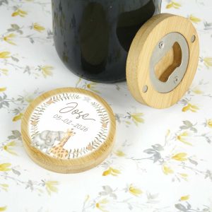 abridor de madera personalizado