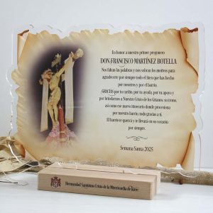 placas conmemorativas metacrilato