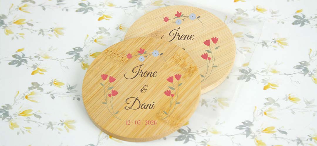 posavasos boda personalizados como detalle a invitados