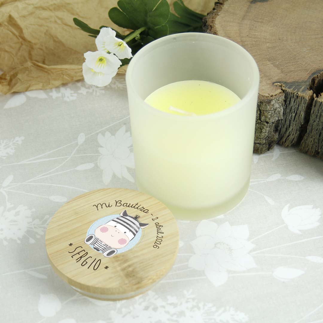 velas detalle bautizo personalizadas para invitados