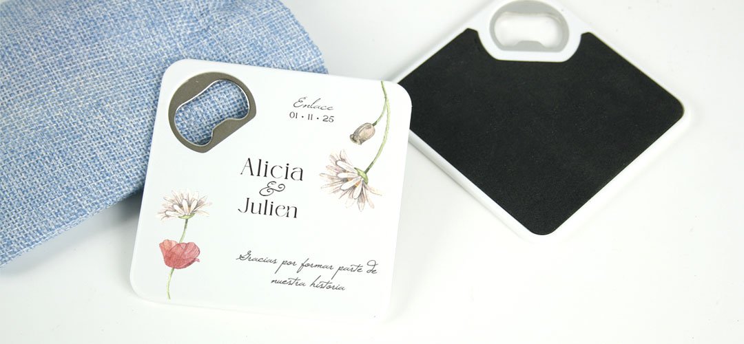 abridor botellas regalo invitados