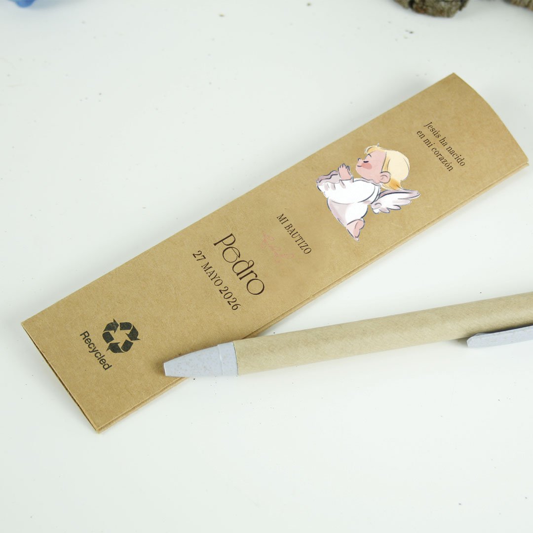 funda-kraft-boligrafo-02 funda bolígrafo bautizo personalizada kraft