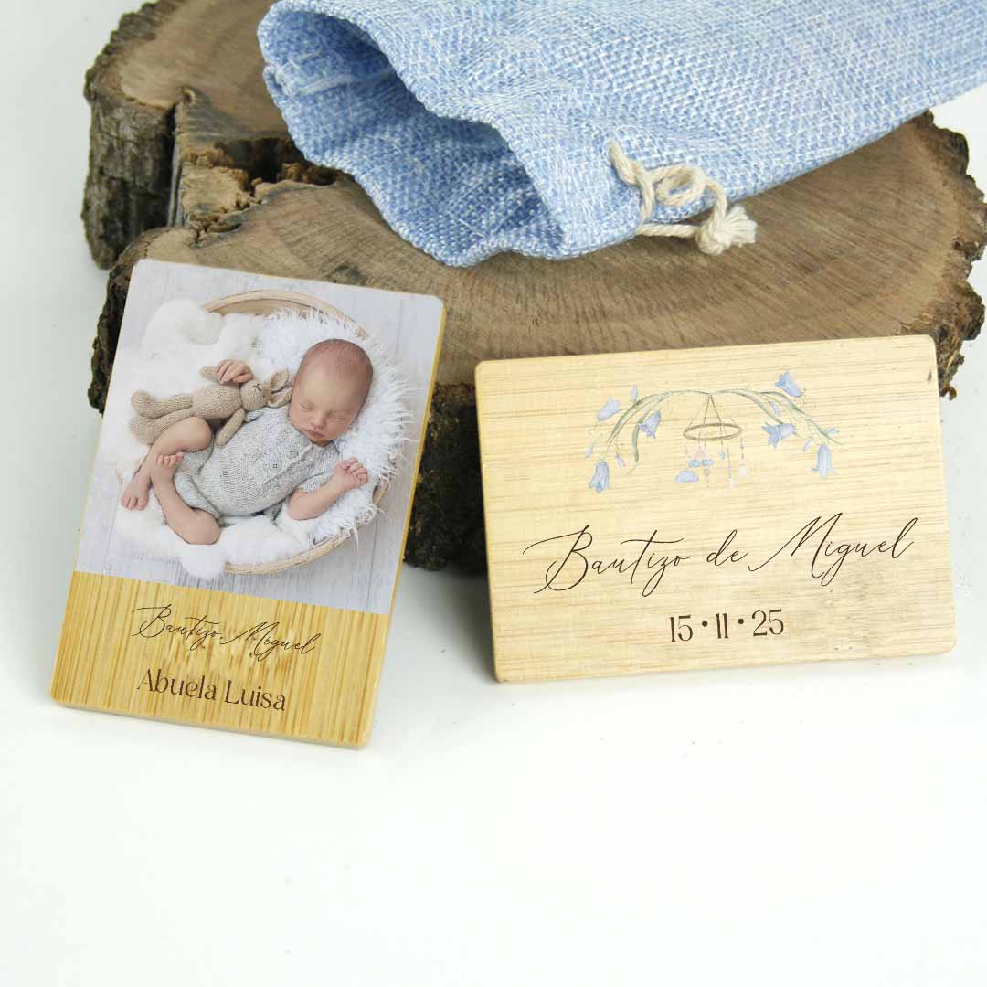 marcasitios de madera personalizados con foto
