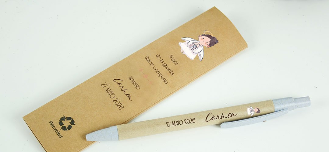 pack-regalo-bautizo-boli-04 pack regalo bautizo personalizado con bolígrafo y funda kraft a juego