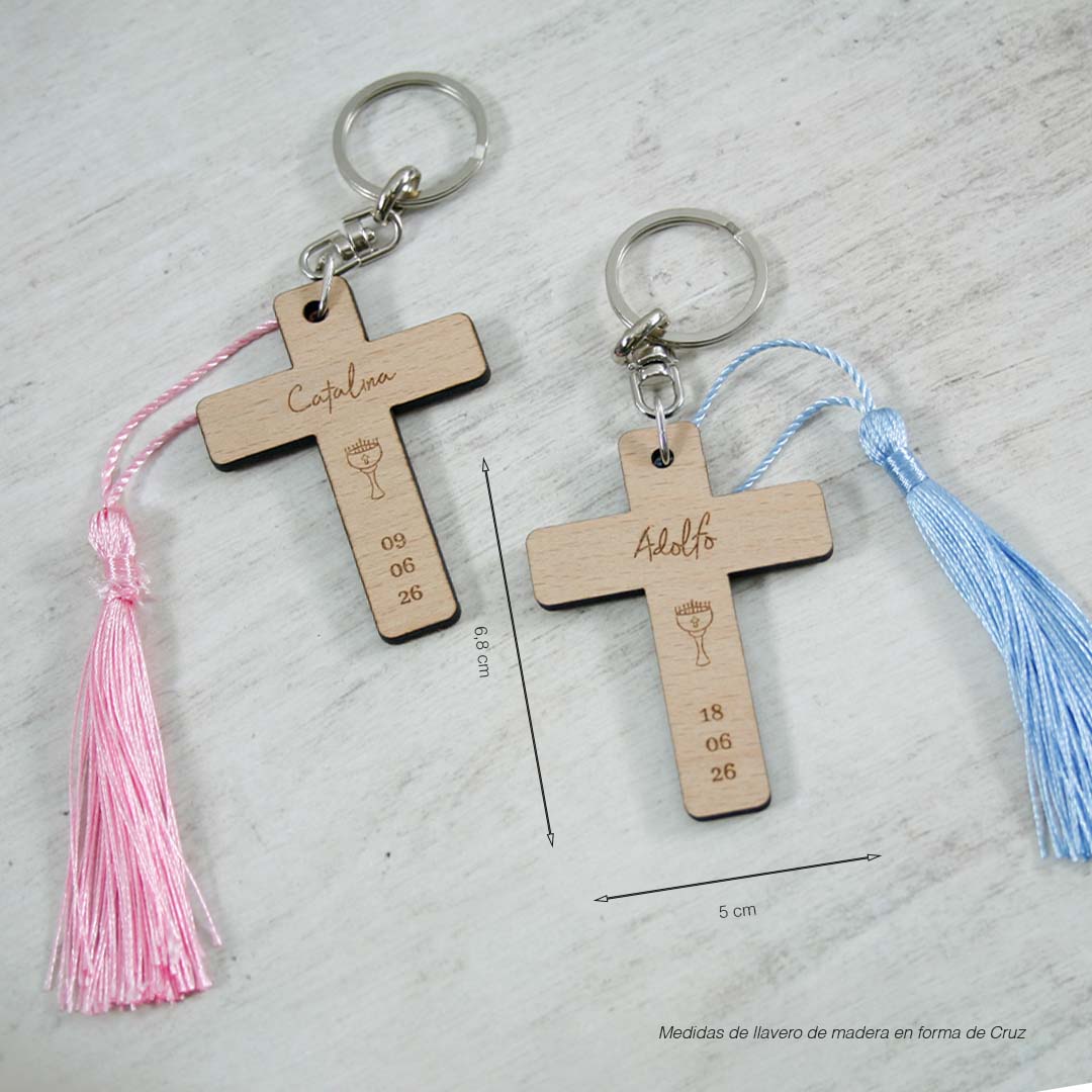 cruz personalizada comunión