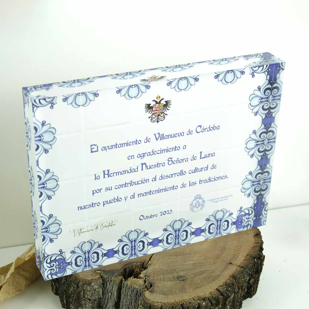 placa agradecimiento personalizada