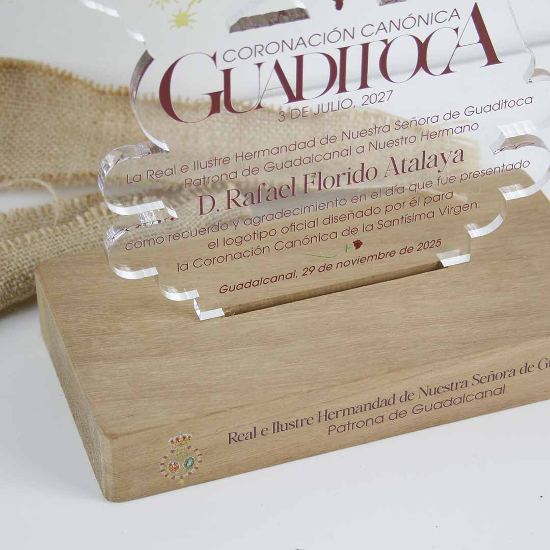 placa conmemorativa personalizada semana santa