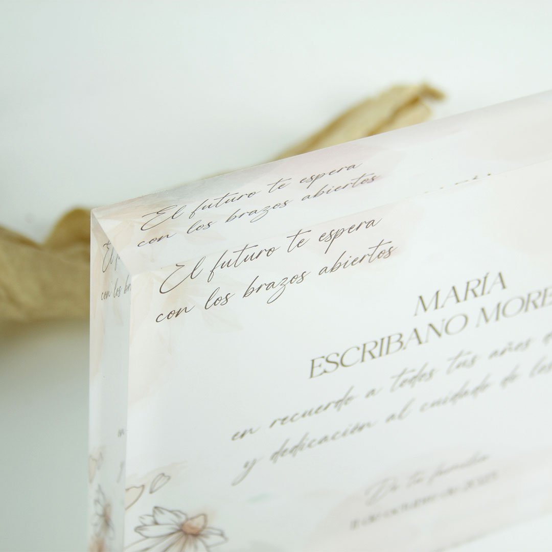 placa de metacrilato personalizada