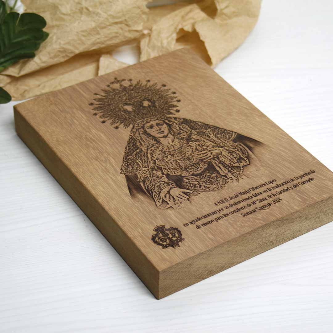 tacos de madera religiosos personalizados