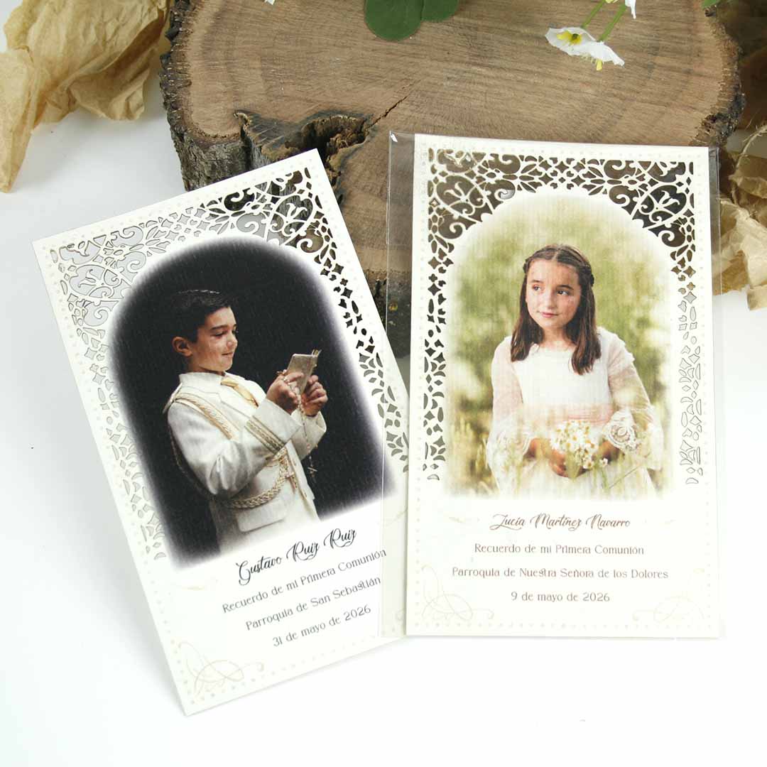 estampas antiguas comunión personalizadas
