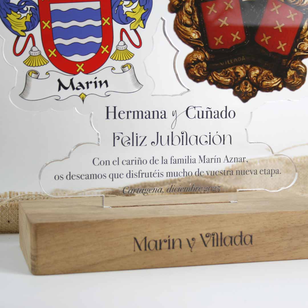 placa regalo jubilación original