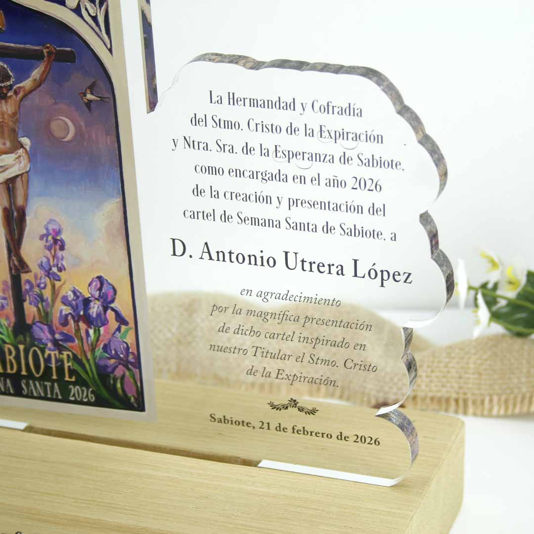 placa conmemorativa personalizada regalo