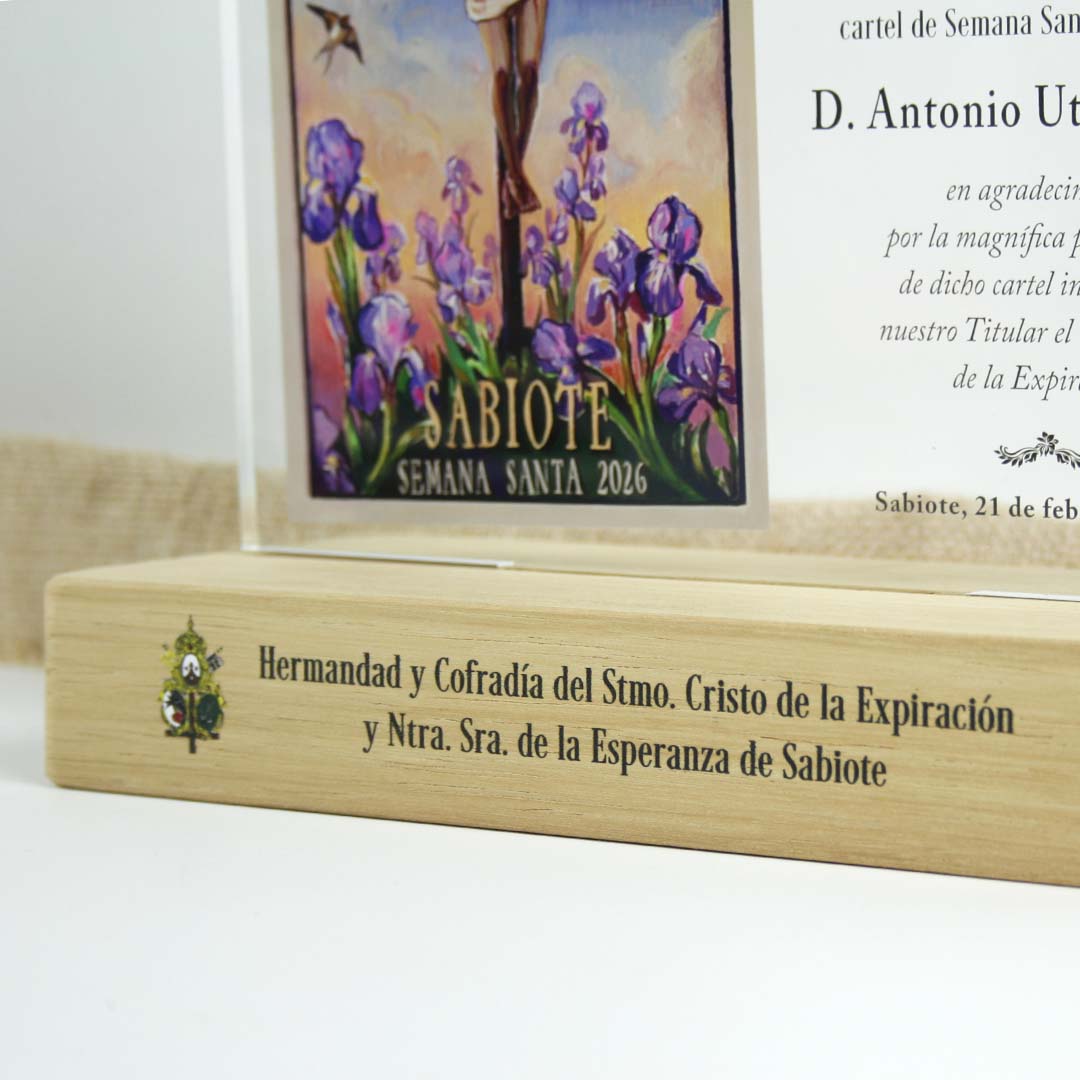 placa personalizada conmemorativa